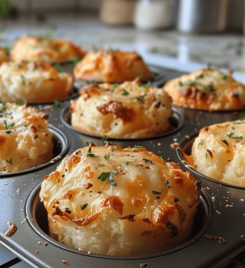 Cheesy Mashed Potato Puffs