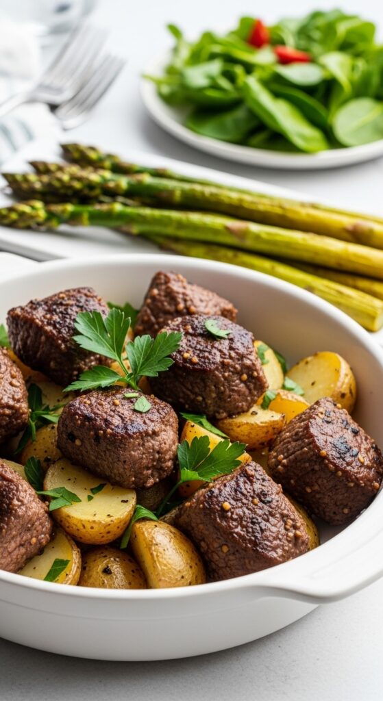 Potatoes and Garlic Butter Steak Bites: A Weeknight Success (No Fancy Steps Needed) 2 Whisk b809e43d19
