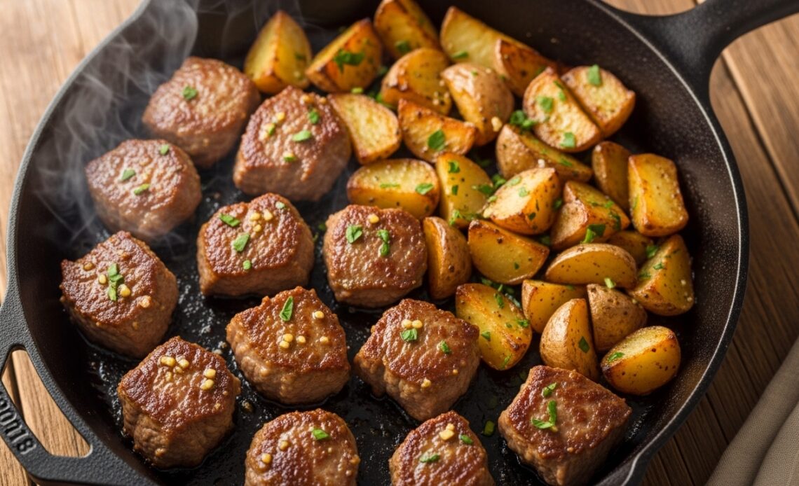 Potatoes and Garlic Butter Steak Bites: A Weeknight Success (No Fancy Steps Needed) 1 Potatoes and Garlic Butter Steak Bites
